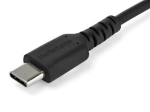 Cable USB StarTech.com RUSB2CC1MB - USB Tipo C - 1 M - Fibra Aramida - Negro NEGRO - CON FIBRA ARAMIDA