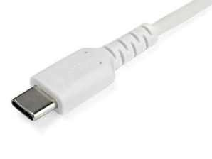 Cable USB StarTech.com RUSB2CC1MW - USB Tipo C - 1 M - Fibra Aramida - Blanco BLANCO - CON FIBRA ARAMIDA