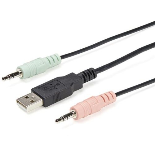 Switch Conmutador KVM StarTech.com - 2 Puertos DisplayPort USB - Cables Integrados PUERTOS DP USB 4K60HZ - CABLES INTE