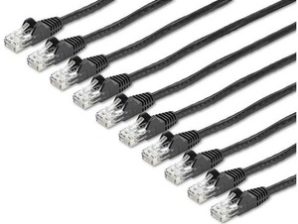 Cable de Red StarTech.com - Cat6 - RJ-45 - 1.8M - Negro - 10 Piezas 1.8M - PACK DE 10 - SIN ENGANCHE