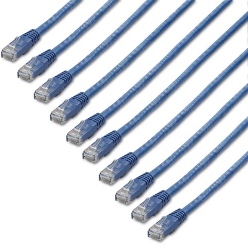 Cable StarTech.com Patch Cat6 UTP Moldeado RJ-45 Macho - RJ-45 Macho, 1.8 Metros, Azul - 10 Piezas 1.8M - PACK DE 10 - MOLDEADO