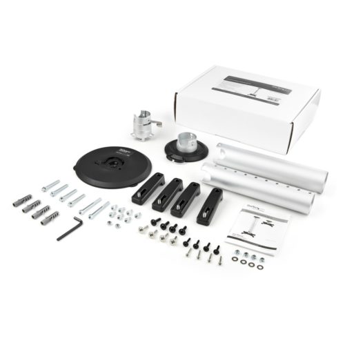 Soporte de Techo StarTech.com para Proyector PROJCEILMNT2, hasta 15kg, Plata CON EXTENSIóN HASTA DE 577.7MM