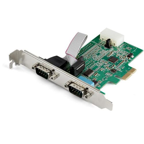 Tarjeta de Expansión StarTech.com - PCI-Express - 2x DB9 RS232 2 PUERTOS - UART 16950 - LP