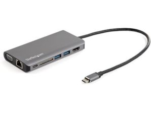 Docking Station StarTech.com - USB-C - HDMI - VGA - RJ-45 - SD - 3.5mm - USB - Macho/Hembra HDMI/VGA - 100W PD - LECTOR DE SD