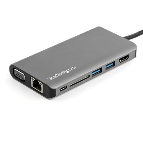Docking Station StarTech.com - USB-C - HDMI - VGA - RJ-45 - SD - 3.5mm - USB - Macho/Hembra HDMI/VGA - 100W PD - LECTOR DE SD