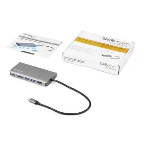 Docking Station StarTech.com - USB-C - HDMI - VGA - RJ-45 - SD - 3.5mm - USB - Macho/Hembra HDMI/VGA - 100W PD - LECTOR DE SD