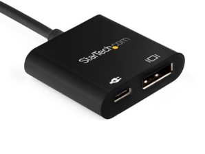 Adaptador StarTech.com USB-C Macho - DisplayPort/USB-C Hembra, Negro DISPLAYPORT - CON PD - 8K 30HZ - HB