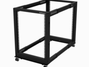 Rack Abierto StarTech.com 4 Postes, 15U, hasta 544kg, Negro 15U - 4 POSTES - AJUSTABLE