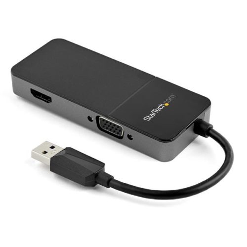 Adaptador de Vídeo StarTech.com - USB a HDMI/VGA - Macho/Hembra DMI Y VGA - 4K 30HZ - MULTIPUERTOS