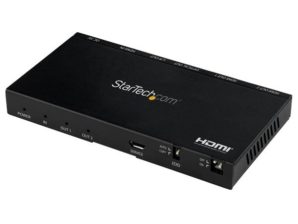 Divisor de Señal StarTech.com HDMI, 2 Puertos, Negro 2PUERTOS - 4K 60HZ - ESCALADOR