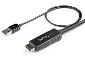 StarTech.com Cable HDMI Macho - DisplayPort Macho, 2 Metros, Negro 2M - ALIMENTADO POR USB - 4K 30HZ