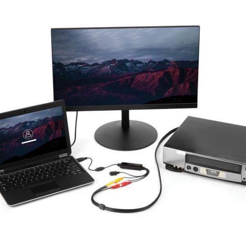 StarTech.com Adaptador de Captura de Video USB Macho - Composite/S-Video/2x RCA Hembra, Negro VIDEO COMPUESTO/S-VIDEO A USB