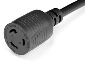 StarTech.com Cable de Poder NEMA L5-20P Macho - NEMA L5-20R Hembra, 30cm, Negro - NEMA-L5-20R A NEMA-5-20P - 12AWG