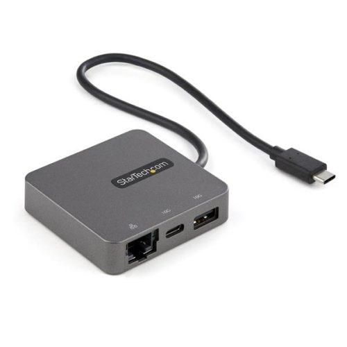 StarTech.com Docking Station USB C, 1x USB A, 1x HDMI/VGA/RJ-45, Negro/Plata TIPO C GEN 2 10GBPS - HDMI Y VGA