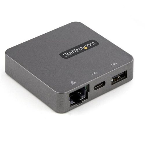 StarTech.com Docking Station USB C, 1x USB A, 1x HDMI/VGA/RJ-45, Negro/Plata TIPO C GEN 2 10GBPS - HDMI Y VGA