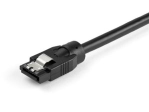 StarTech.com Cable SATA 7-pin Macho - SATA 7-pin Macho, 60cm, Negro CONECTORES CON CIERRE - 6GBS