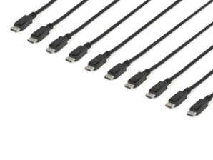 StarTech.com Cable DisplayPort Macho - DisplayPort Macho, 4.6 Metros, Negro 10 Piezas PESTILLO - PACK DE 10 - DP 1.2 4K