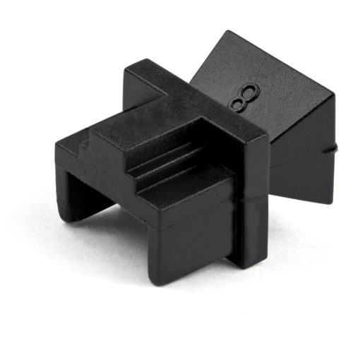 BRobotix Tapas para Conector RJ-45, Negro, 100 Piezas RJ45 - GUARDAPOLVO PUERTO LAN