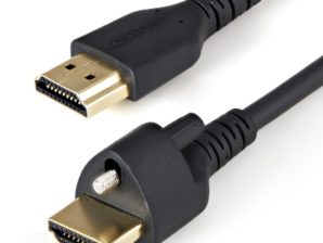 Cable Startech.com HDMI 2.0 Macho - HDMI 2.0 Macho, Tornillo de Seguridad, 2 Metros, Negro DE SEGURIDAD EN EL CONECTOR