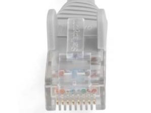 CABLE ETHERNET CAT 6 DE 1M LSZH PATCH UTP SIN ENGANCHES GRIS