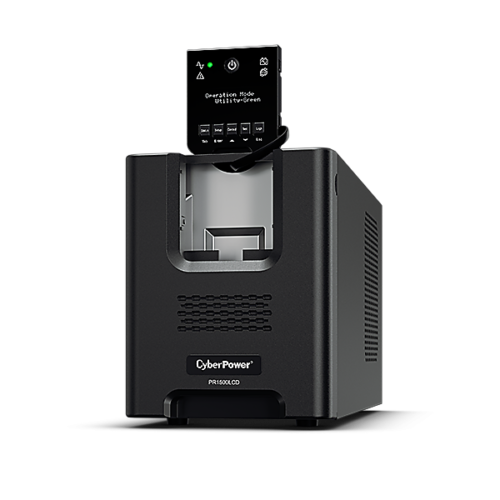 No Break CyberPower PR1500LCD, 1500W, 1500VA, Entrada 75-154V, 8 Contactos 1500VA/1050W LCD SENOID PURA TORRE