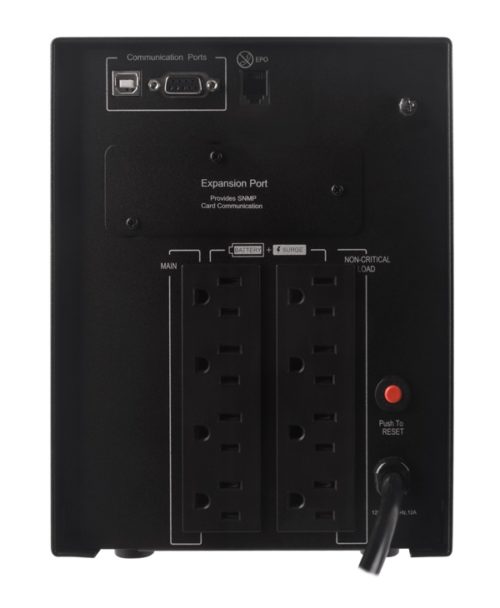 No Break CyberPower PR1500LCD, 1500W, 1500VA, Entrada 75-154V, 8 Contactos 1500VA/1050W LCD SENOID PURA TORRE
