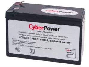 CyberPower Batería de Reemplazo para UPS RB1280, 12V, 8Ah REEMPLAZO DE 12V Y 8 AMPERES
