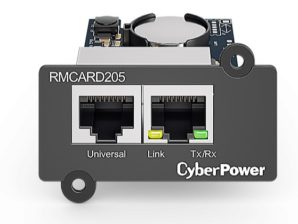 CyberPower Tarjeta de Monitoreo RMCARD205, 2x RJ-45 PR Y OR ENTRADA PARA ENVIROSENSOR