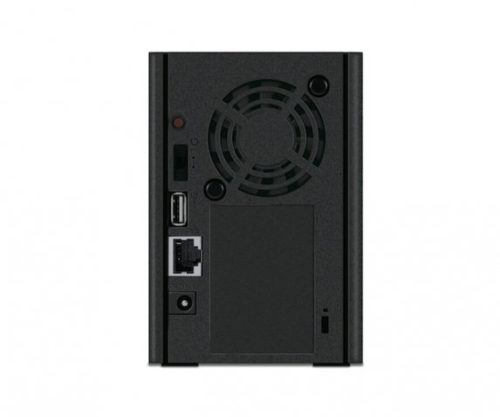 Buffalo LinkStation 220 NAS, 4TB (2 x 2TB), max. 8TB, Marvell Armada 370 0.8GHz, USB 2.0, Negro ? Incluye Discos (2X2TB) RAID 0/1 RJ45 1GB USB 2.0
