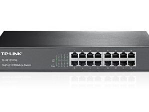 Switch TP-Link Fast Ethernet TL-SF1016DS, 10/100Mbps, 3.2Gbit/s, 16 Puertos, 8000 Entradas ? No Administrable ESCRITORIO/RACK SIN ADMIN