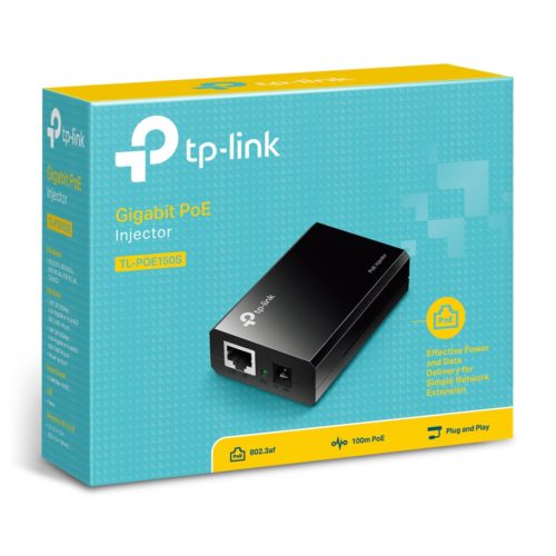 TP-Link Adaptador Inyector PoE TL-POE150S EN CUBIERTA DE PLASTICO TAMANO DE