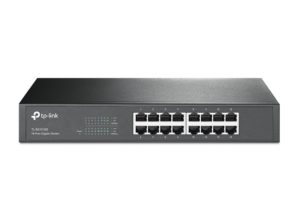 Switch TP-Link Gigabit Ethernet TL-SG1016D, 16 Puertos 10/100/1000Mbps, 32Gbit/s, 8000 Entradas ? No Administrable SIN ADMINISTRACION ESCRITORIO/RACK