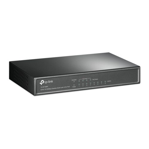 Switch TP-Link TL-SF1008P PoE, 10/100Mbps, 8 Puertos, 1000 Entradas ? No Administrable ETHERNET CON 4 PUERTOS POE SIN A