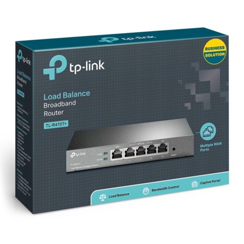 Router Balanceador TP-Link con Firewall TL-R470T+, Fast Ethernet, Alámbrico, 4x RJ-45 BALANCE DE CARGA