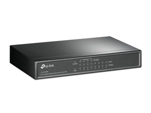 Switch TP-Link Gigabit Ethernet TL-SG1008P, 10/100/1000Mbps, 16Gbit/s, 8 Puertos, 8000 Entradas - No Administrable GIGABIT CON 4 PUERTOS POE SIN ADM