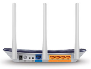 Router TP-Link de Banda Dual AC750 ARCHER C20, Inalámbrico, 5x RJ-45, 2.4-5GHz, con 3 Antenas DOBLE BANDA AC750