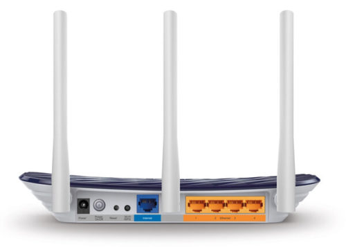 Router TP-Link de Banda Dual AC750 ARCHER C20, Inalámbrico, 5x RJ-45, 2.4-5GHz, con 3 Antenas DOBLE BANDA AC750