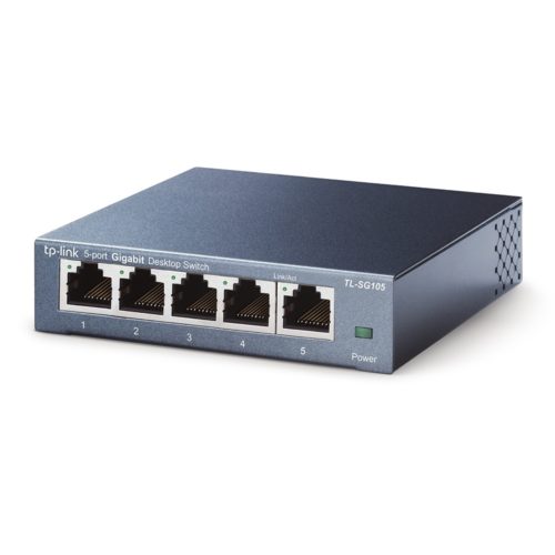 Switch TP-Link Gigabit Ethernet TL-SG105, 10/100/1000Mbps, 5 Puertos - No Administrable 5PTOS GIGABIT SIN ADMINISTRACION