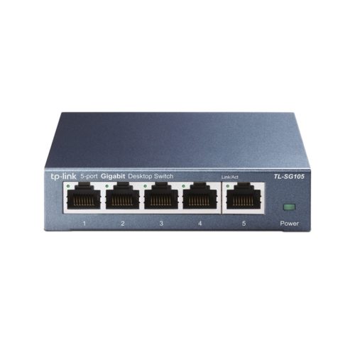 Switch TP-Link Gigabit Ethernet TL-SG105, 10/100/1000Mbps, 5 Puertos - No Administrable 5PTOS GIGABIT SIN ADMINISTRACION