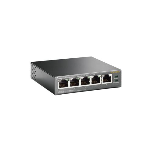 Switch TP-Link Fast Ethernet TL-SF1005P, 5 Puertos 10/100Mbps, 1 Gbit/s, 2000 Entradas - No Administrable ETHERNET CON 4 PTOS POE SIN ADMI
