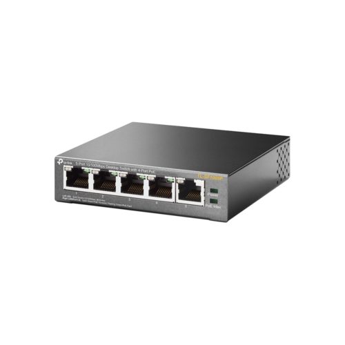 Switch TP-Link Fast Ethernet TL-SF1005P, 5 Puertos 10/100Mbps, 1 Gbit/s, 2000 Entradas - No Administrable ETHERNET CON 4 PTOS POE SIN ADMI