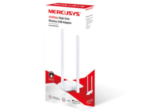 Mercusys Adaptador de Red USB MW300UH, Inalámbrico, WLAN, 300Mbit/s, 2.4GHz, 2 Antenas GANANCIA 300MBPS