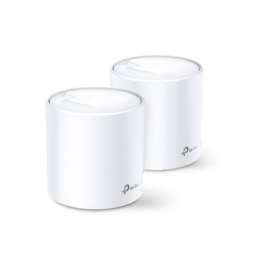 Router TP-Link con Sistema de Red Wi-Fi en Malla DECO X20, 1201Mbit/s, 2.4/5GHz, 4 Antenas Internas - 2 Piezas SYSTEM