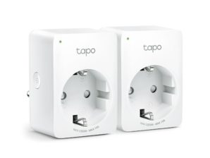 Smart Plug TP-Link Tapo P100, WiFi, 1 Conector, 2990W, 10A, Blanco, 2 Piezas NTE 2 PIEZAS