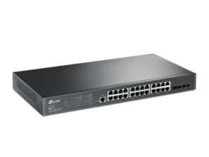 Switch TP-Link Gigabit Ethernet TL-SG3428, 24 Puertos 10/100/1000Mbps + 4 Puertos SFP, 56 Gbit/s, 8.000 Entradas - Gestionado MANAGED SWITCH WITH 4 SFP SLOTS