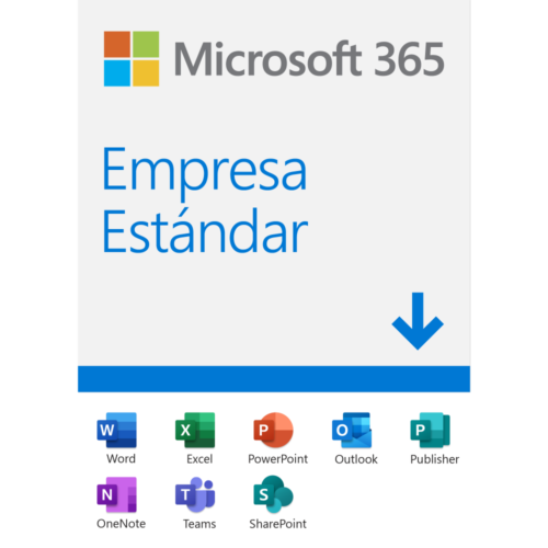 Microsoft 365 Empresa Estándar, 64-bit, 1 Usuario, 5 Dispositivos, Plurilingüe, Windows/Mac ? Producto Digital Descargable ANUAL ALL LNG DESCARGABLE