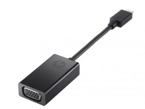 Adaptador HP USB-C Macho - VGA Hembra, Negro .