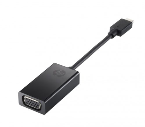 Adaptador HP USB-C Macho - VGA Hembra, Negro .