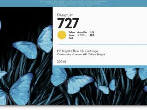 Cartucho HP 727 Amarillo 300ml TINTA AMPLIO FORMATO F9J78A