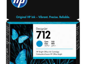 Cartucho de Tinta HP 712 - Azul Ciánico Original - Inyección de tinta - 1 Paquete TINTA AMPLIO FORMATO 3ED67A